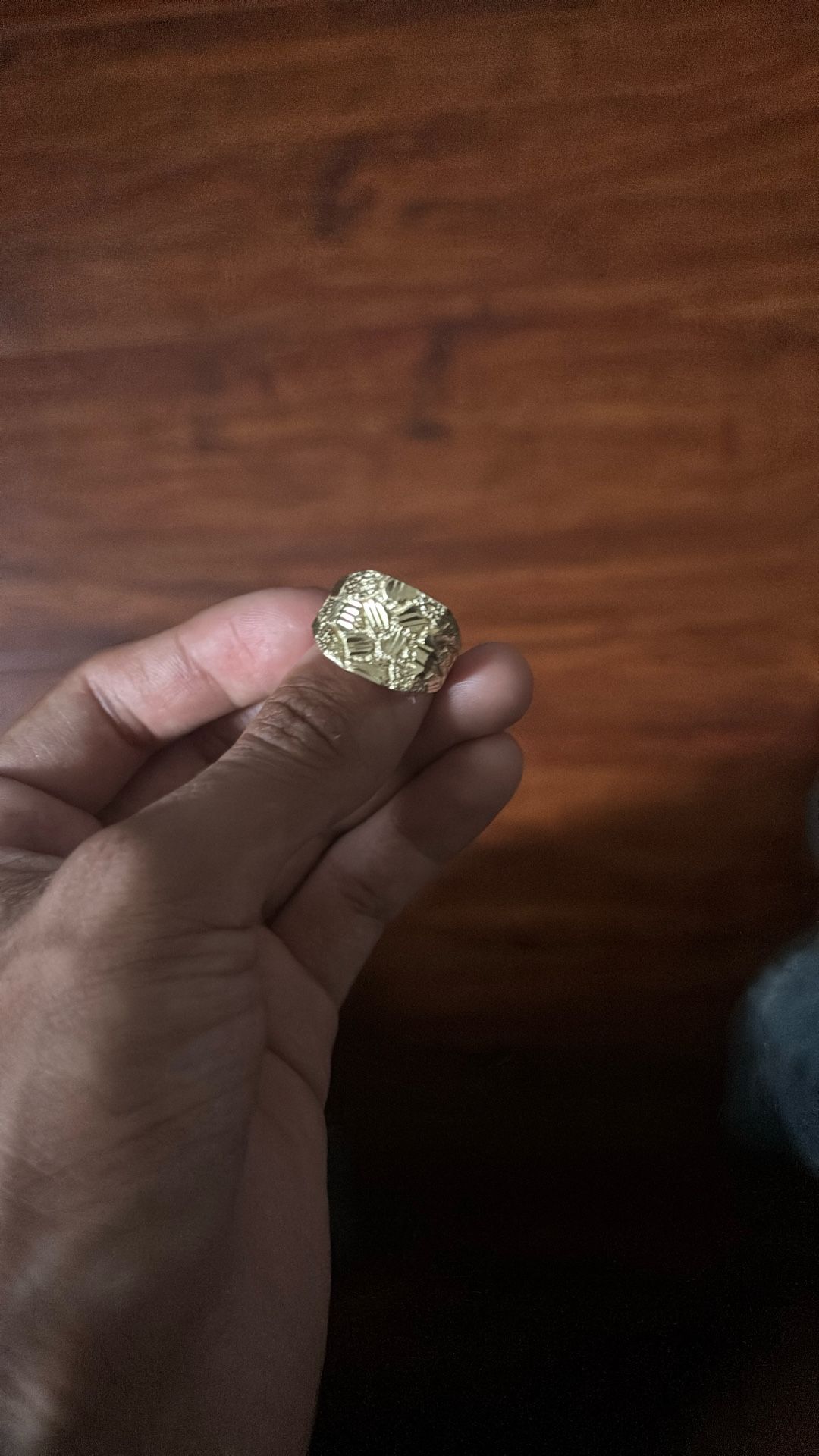 gold nugget ring