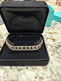 Tiffany & Co. Sterling Silver men’s vintage Classic Curb/Cuban Link Bracelet