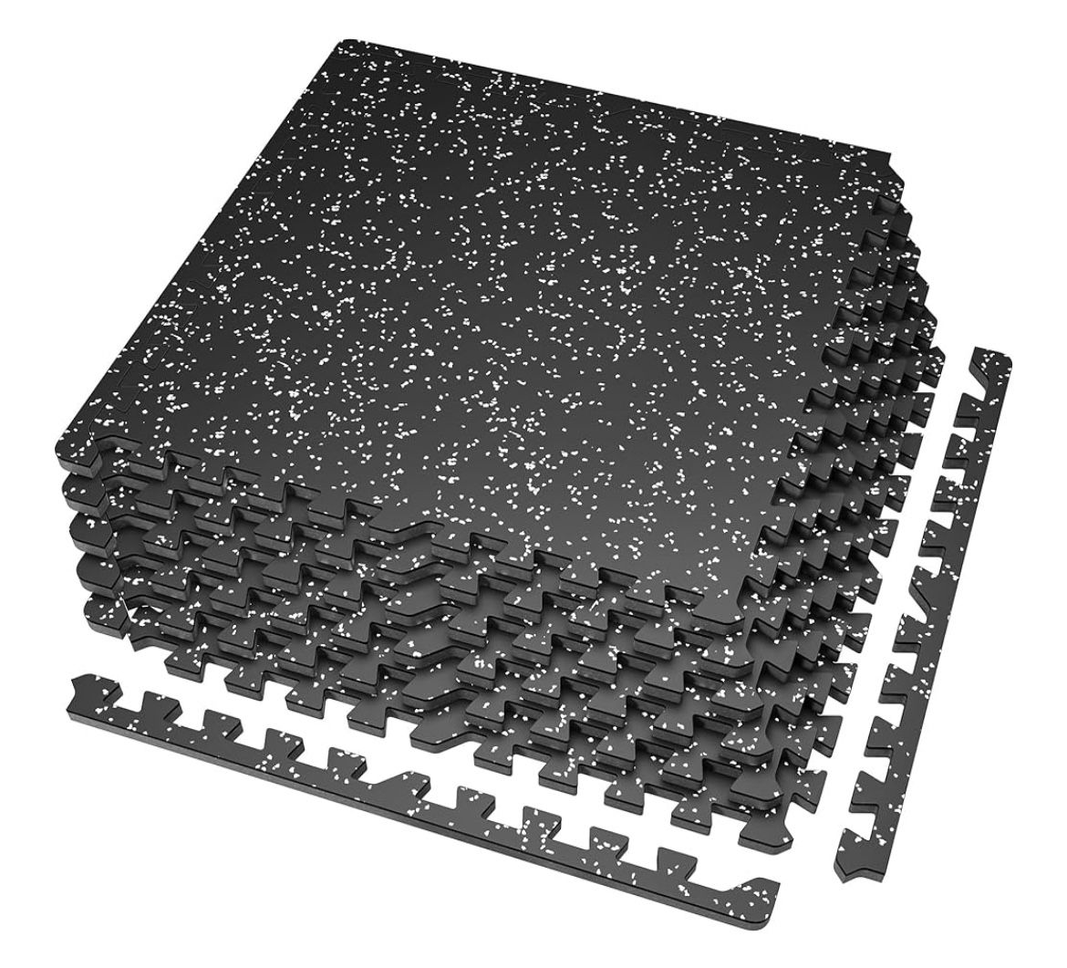 Thick Rubber Exercise Mat Tiles (240 Sq. Ft)