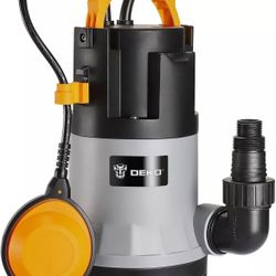 DEKO Sump Pump 1HP 750W 3302GPH Submersible Clean/Dirty Water Pump Swimming Pool