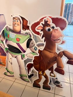 Toy Story Buzz Lightyear & Bullseye Cardboard Cutout Set