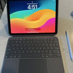 Apple iPad Air 5th Gen (64GB) — Pencil + Keyboard Case + Charger Included