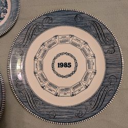 Currier & Ives 1985 Calendar Collector Plate