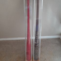 Reggie Jackson 1993 Hall Of Fame Induction Ceremony Bat $300 Or Joe Morgan Autographed 1976 Cincinnati Reds World Champs Bat $250 See All Photos 