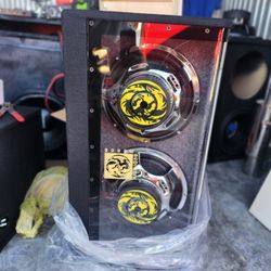 2 12 Inch Audio Tech In A Bandpass Box Brand New 