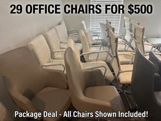 29 Office Chairs Package Deal - $500 for ALL!
