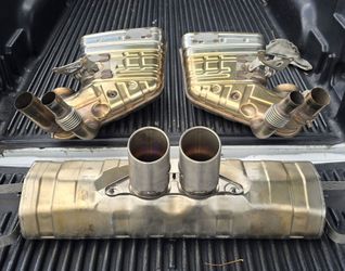 Porsche 911 GT3 RS 991 GT3RS 911R Titanium Muffler Exhaust Tip (contact info removed)2790 44