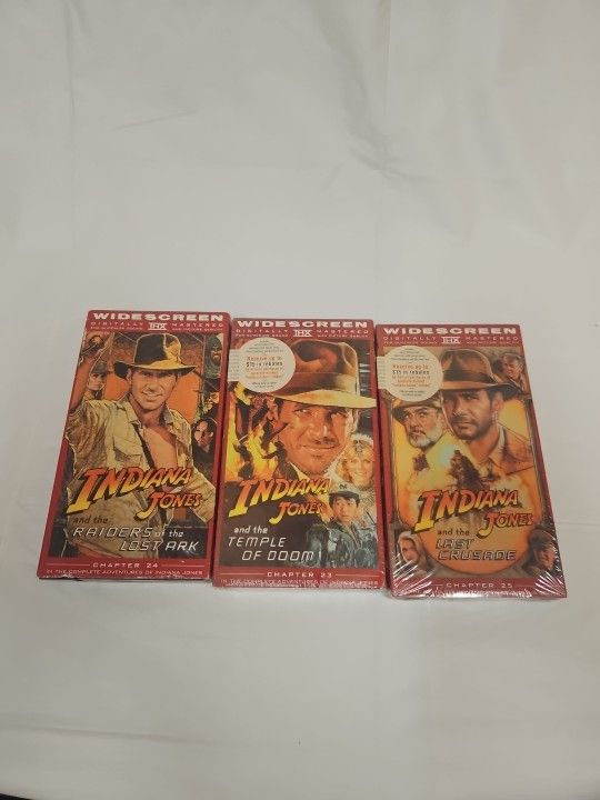 Indiana Jones VHS Collection Trilogy