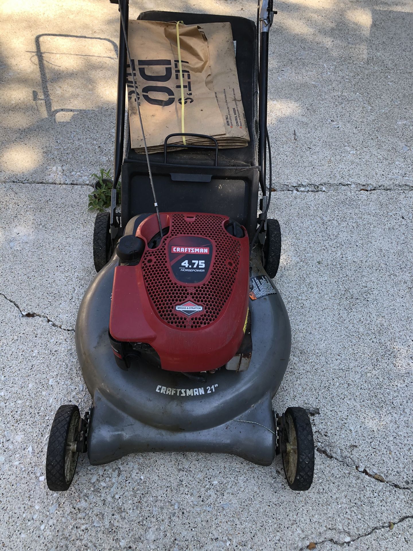Craftsman 4.75 lawn mower sale
