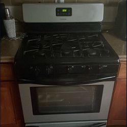 Stainless Steel And Black Oven 