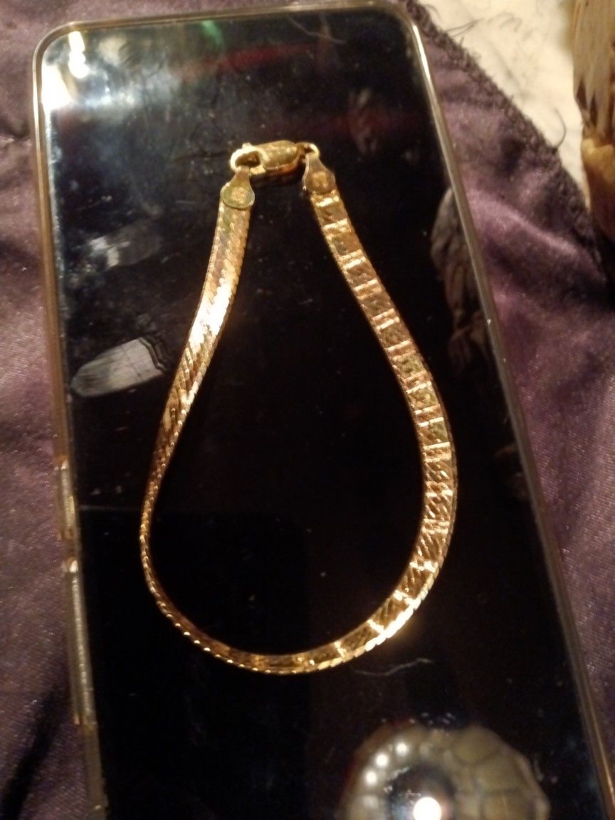 925 Mbc Sterling Silver 8 Inch Bracelet.