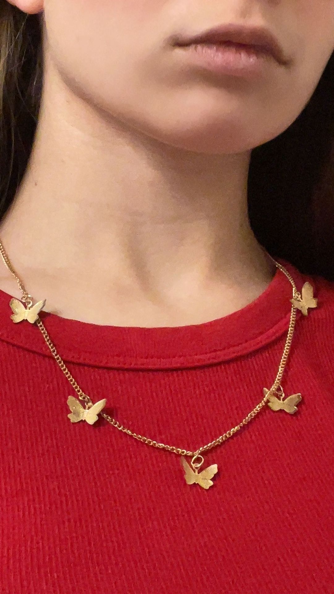 Gold Butterfly Necklaces
