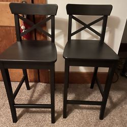 Wood High Top Chairs