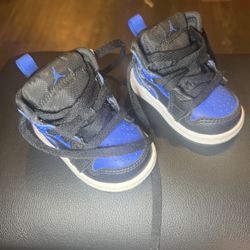Nike Air Jordan 1 Toddler Size 2C – Black & Royal Blue