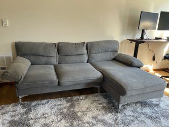 Gray Sectional Sofa w/ Chaise (NEW)