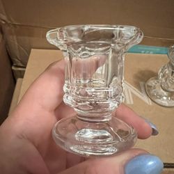 Glass Taper Candle Holder