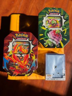 Pokémon TCG Tin Bundle with Toploaders
