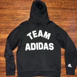 Team Adidas Black Hoodie Size Large In Men’s By Adidas Preowned New Condition!!   