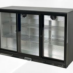 NSF Merchandiser Beverage Back Bar Cooler Beer bottle Refrigerator slide door BBT350S