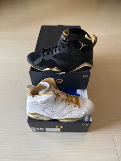 Nike air Jordan retro 6 & 7 golden moments pack size 12
