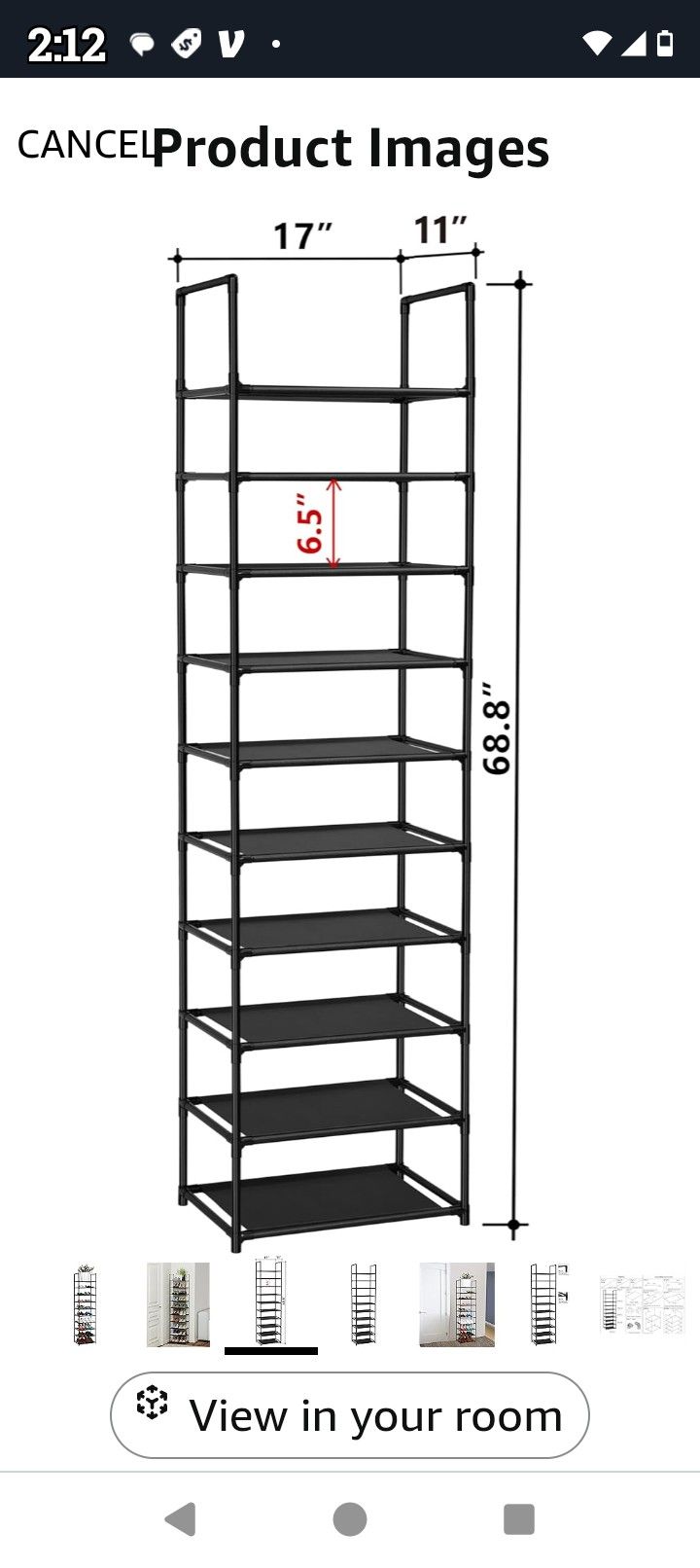 10 Tier Shoe Rack (new)