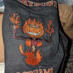 3XL Nightmare Before Christmas Denim Jacket NWT