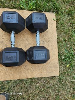 Dumbells Pair of 60lbs