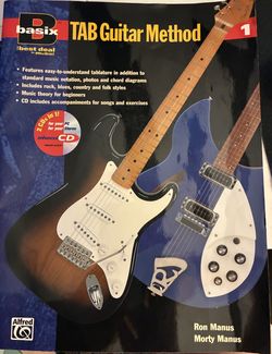Basix TAB Guitar Method Book with CD