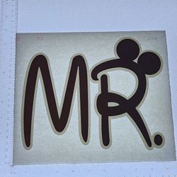 Iron On Heat Transfer  Good For T-shirts Sweaters Jackets T Shirt Design Size Is About 7x9 Mr. Mickey Mouse  #294