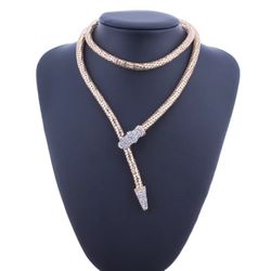 Snake Design Necklace Choose Gold Or Silver