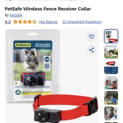 Wireless Fence Receiver Dog Collar