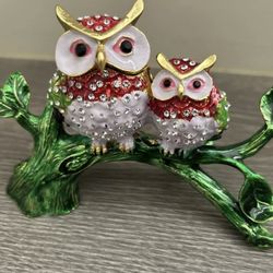 Owl Trinket Box Colorful