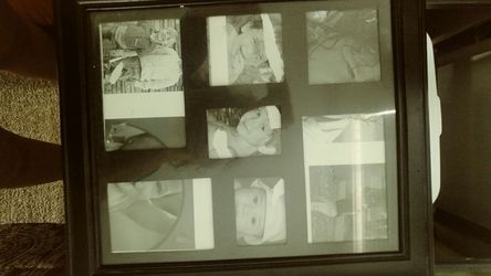 Wall Mounted Photo Picture Frame Wooden Jewelry Holder Box