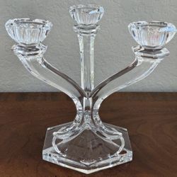 Nobel Excellence Crystal Candelabra - 3 Candle