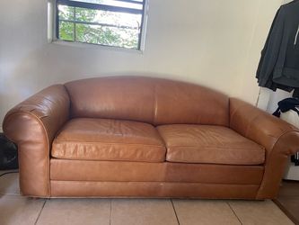 leather sofa bed