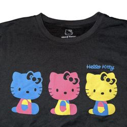 Hello Kitty Sanrio Black Crewneck Sweatshirt Women’s Small New