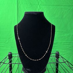 14k Gold Chain Mirror Link