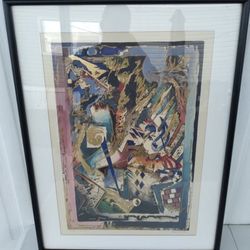 Robert Kostuck Hand Signed Art Embossed Screen Printing