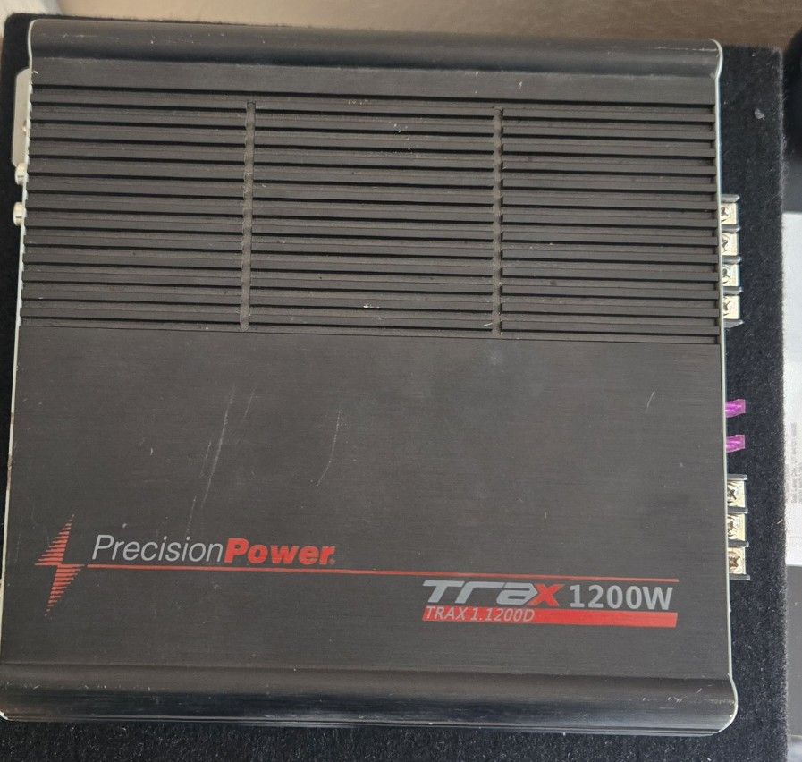 Precision Power TRAX1.1200D monoblock car amplifier.
