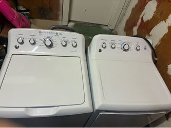 GE top loader washer and dryer