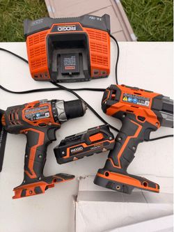 Ridgid brushless drill set