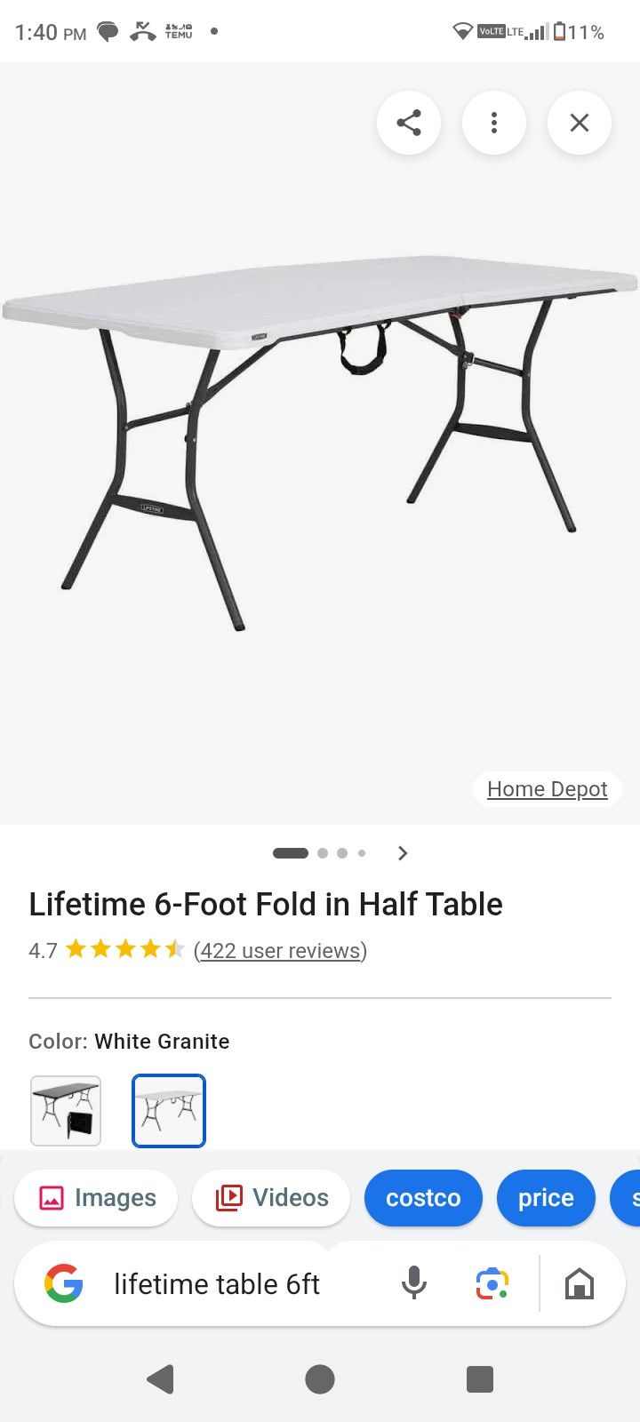 Lifetime Table