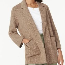 J. Crew Chevron Print Sweater Blazer