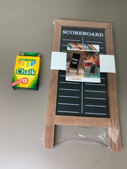 Chalk Scoreboard with Chalk