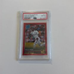 2018 Donruss Rated Press Proof Red Vinicius Junior #177 PSA 10 GEM MT Rookie RC