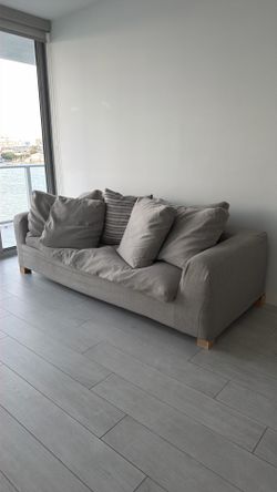 Restoration hardware sofa 9 ft bench moving sale