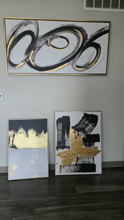 3 Abstract Canvas Wall Art