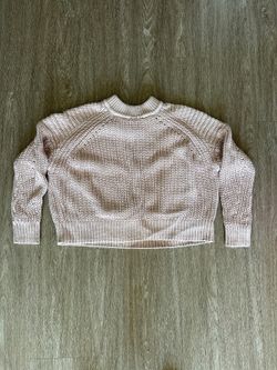 Express Women's blush ribbed sweater