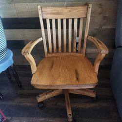 Wooden Desk Chair