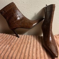 Ralph Lauren Croc Ankle Boots Womens size 7